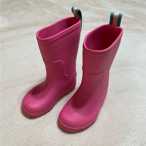 Totes Pink Toddler Girl Pull On Rain Boots Size 5-6